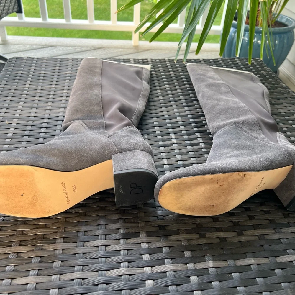 Gray Women's Knee-High Boots